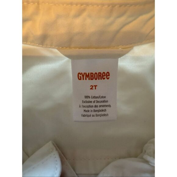 Gymboree long sleeve button down white reindeer boys sz 2T - Picture 4 of 6